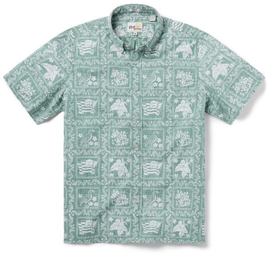 UniJames Lahaina Sailor - Leaf Short Sleeve Hawaiian Shirt