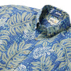 UniJames Monstera Modern - Blue Short Sleeve Hawaiian Shirt