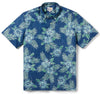 UniJames Pua Aloalo - Navy Short Sleeve Hawaiian Shirt