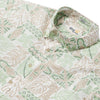 UniJames South Pacific Tapa - White Short Sleeve Hawaiian Shirt