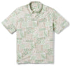 UniJames South Pacific Tapa - White Short Sleeve Hawaiian Shirt