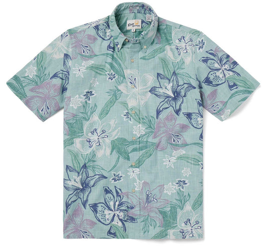 UniJames Stargazer- Sea Foam Short Sleeve Hawaiian Shirt