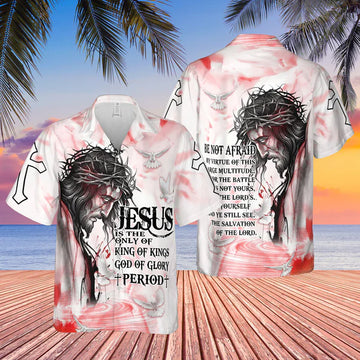 UniJames Jesus Is King Hawaiian Shirts - Christian Hawaiian Shirt - Beachwear For Men - Best Hawaiian Shirts