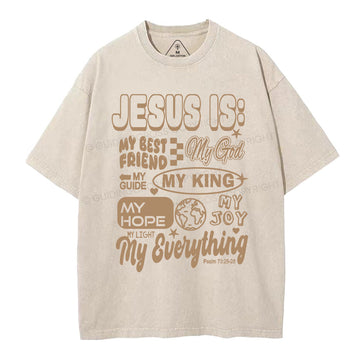 Jesus Is My Best Friend Christian Washed T-Shirt Sale - GuidingCross