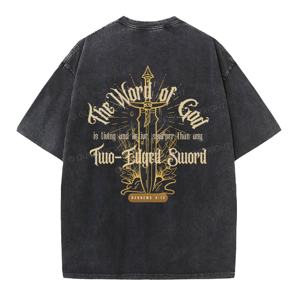 The Word Of God Christian Washed TShirt  