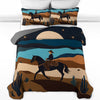 Uni All Season Quilt 3-Piece Set - Cowboy Under The Moonlight