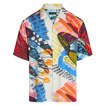 UniJames Men's Retro Shirt - Cliche Short Sleeve Hawaiian Shirt