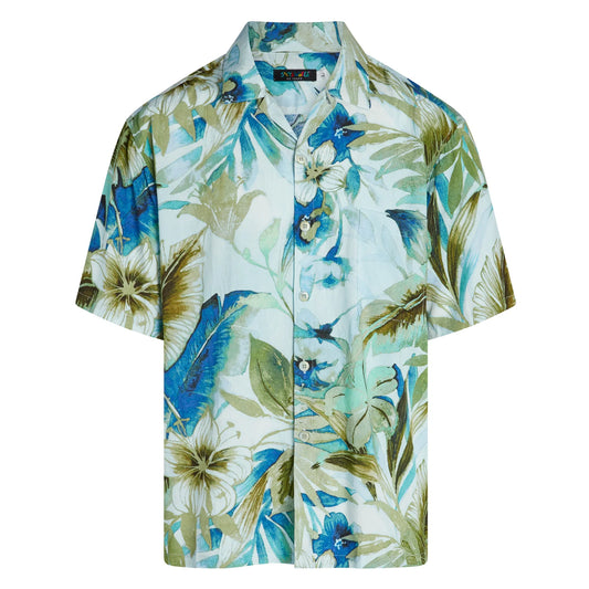 UniJames Men's Retro Shirt - Azzurra Cobalt Short Sleeve Hawaiian Shirt