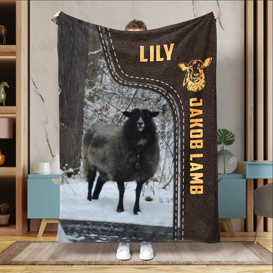 Uni Jakob Lamb Custom Name Blanket for Kelley Sims