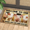 Uni Welcome To Our Farm - Pig Doormat