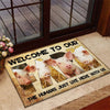 Uni Welcome To Our Farm - Pig Doormat