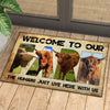 Uni Welcome To Our Farm - Highland Doormat