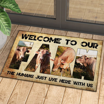 Uni Welcome To Our Farm - Beefmaster Doormat