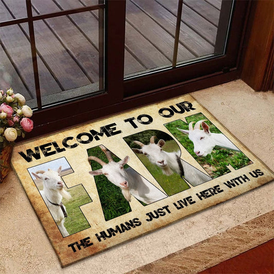 Uni Welcome To Our Farm - Goat Doormat