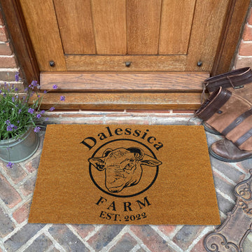 Uni Custom Coir Doormat For Jennine Helen
