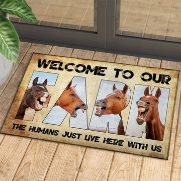 Uni Welcome To Our Farm - Horse Doormat