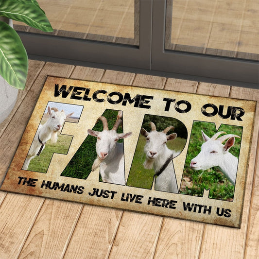 Uni Welcome To Our Farm - Goat Doormat