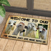 Uni Welcome To Our Farm - Brahman Doormat