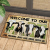 Uni Welcome To Our Farm - Holstein Friesian Doormat