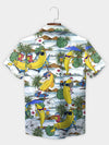 UniJames White Banana Beach Bonanza Hawaiian Shirt