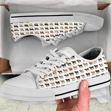Uni Cows Cute Low Top Shoes