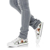 Uni Cute Cow Flower Low Top Shoes
