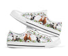 Uni Cute Cow Flower Low Top Shoes