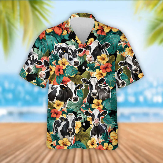 Uni Holstein Tropical Floral Cool Summer Hawaiian Shirt