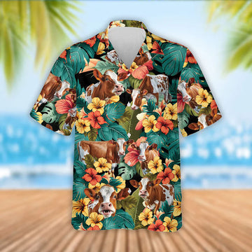 Uni Ayrshire Tropical Floral Cool Summer Hawaiian Shirt