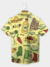 UniJames Yellow Celebrate Mexico Tequila And Tacos Hawaiian Shirt
