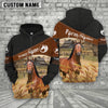 Uni Horse On Farms Custom Name Printed 3D Black Hoodie