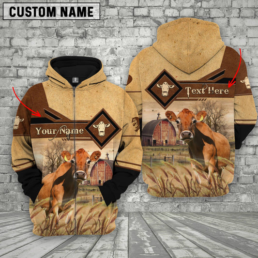 Uni Jersey On Farms Custom Name Printed 3D Hoodie