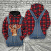 Unique Shorthorn Red Plaid Pattern 3D Shirts