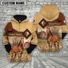 Uni Horse On Farms Custom Name Printed 3D Hoodie