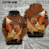 Uni Beefmaster Farming Dark Brown Personalized 3D Hoodie
