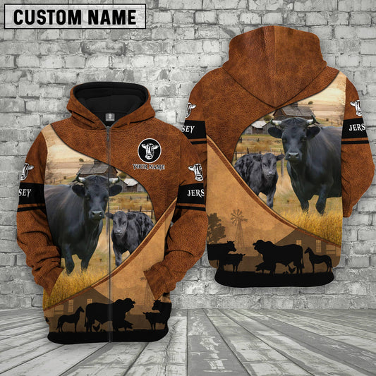 Uni Dexter Farming Dark Brown Personalized 3D Hoodie