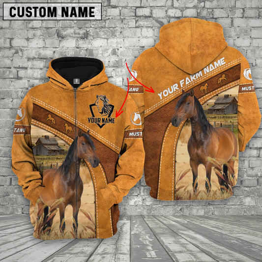 Uni Mustang Custom Name Race Hoodie