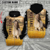 Uni Personalized Name Mustang Horse On The Farm 3D Hoodie