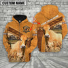 Uni  Personalized Name Parthenaise All Over Printed 3D Cattle Hoodie