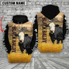 Uni Personalized Name Black Baldy Cattle On The Farm 3D Shirt