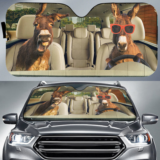 Uni Driving Donkeys All Over Printed 3D Sun Shade