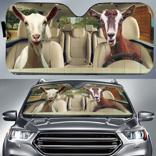 Uni Driving Goats All Over Printed 3D Sun Shade