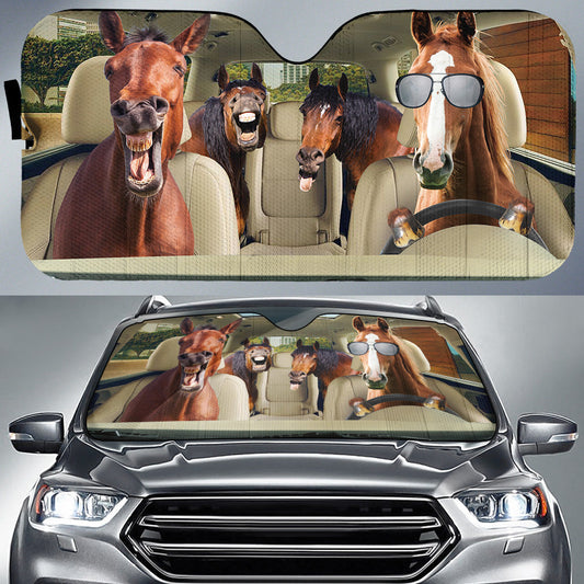 Uni Driving Horse All Over Printed 3D Sun Shade