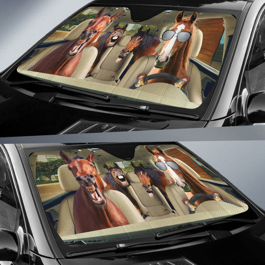 Uni Driving Horse All Over Printed 3D Sun Shade