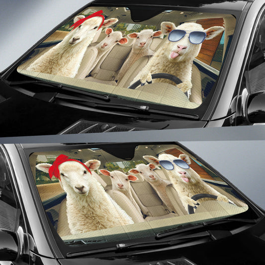 Uni Driving Sheep All Over Printed 3D Sun Shade