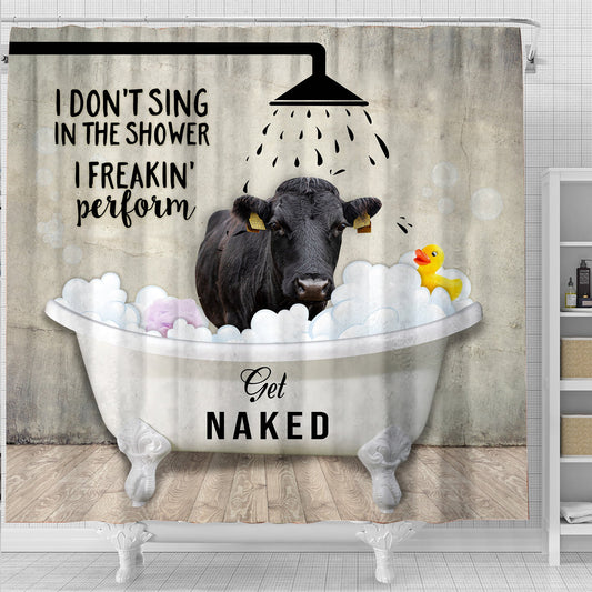Uni Dexter I Don't Sing In The Shower 3D Shower Curtain