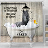 Uni Black Horse I Don't Sing In The Shower 3D Shower Curtain