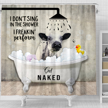 Uni Speckle Park I Don't Sing In The Shower 3D Shower Curtain