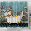 Uni Hereford Taking Shower Under The Sea 3D Shower Curtain
