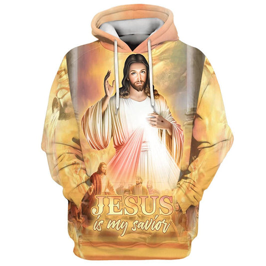 Jesus Is My Savior Hoodie Jesus With His Disciples 3D Hoodies Jesus Hoodie, God 3D Printed Hoodie, Christian Apparel Hoodies